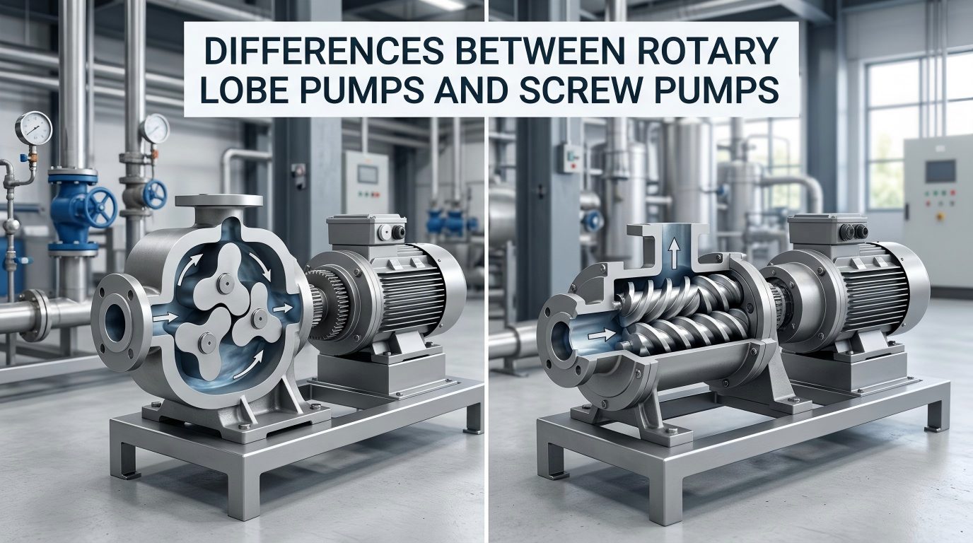Różnice między pompami rotacyjnymi a pompami śrubowymi
